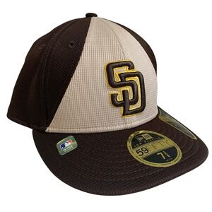 New Era San Diego Padres Batting Practice Low Profile Brown 59FIFTY Hat 7 3/8